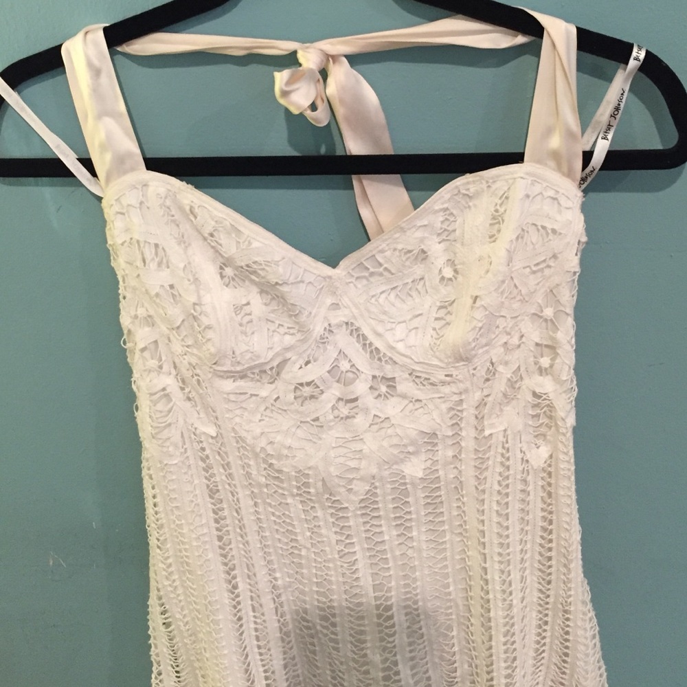 Betsey Johnson white gown
